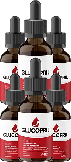 Six bottles of GlucoPril